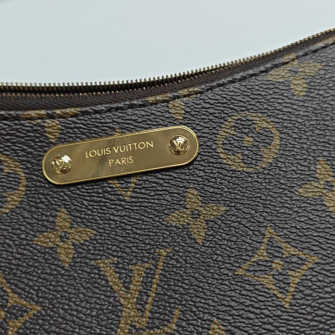 LIV POCHETTE Monogram Coated Canvas Brown