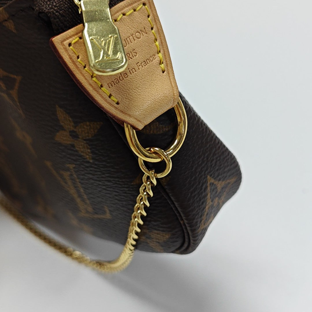 ACCESSOIRES Mini Monogram Coated Canvas Brown