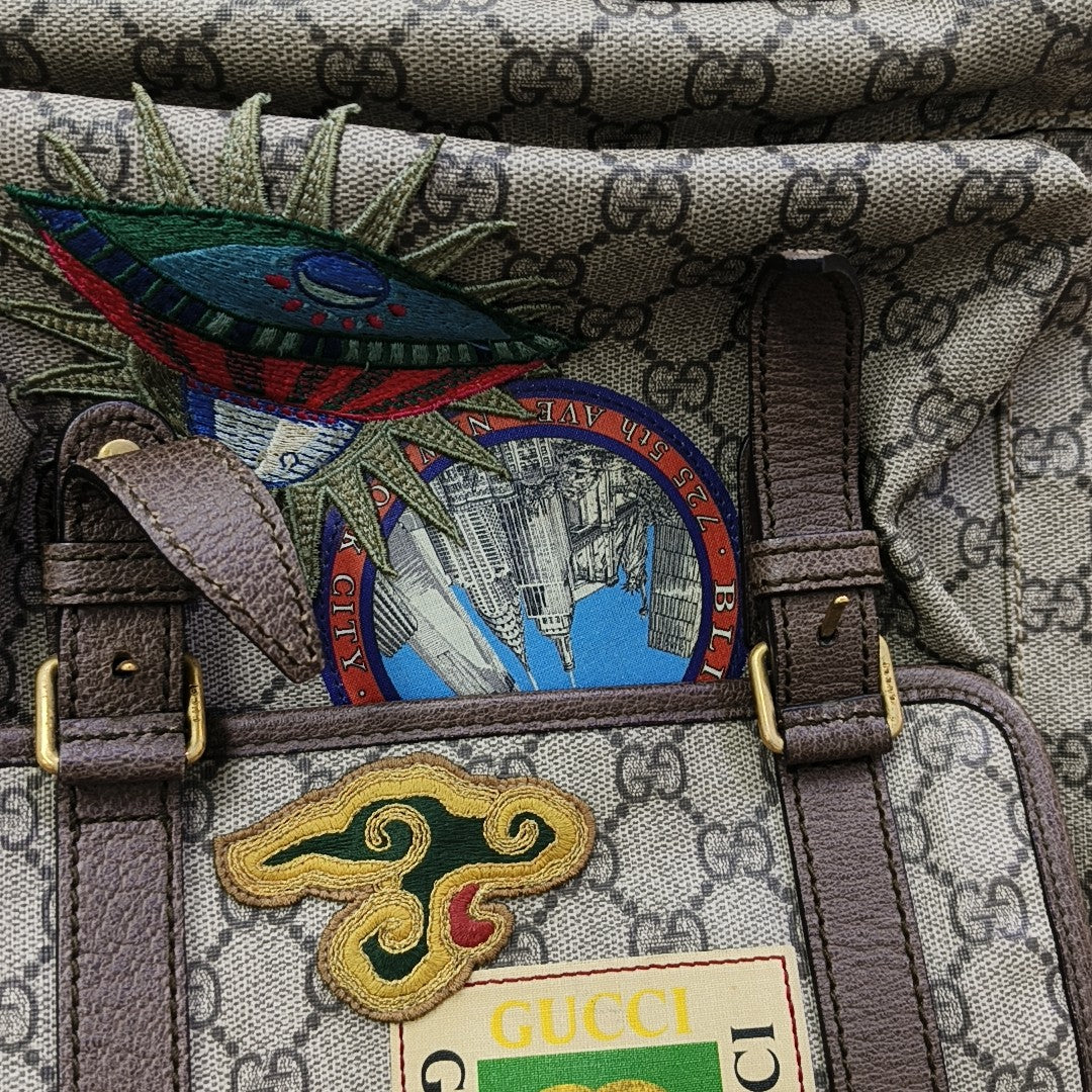 Courrier Monogram Coated Canvas Beige