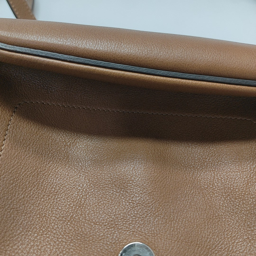 Faye Small Calfskin Brown