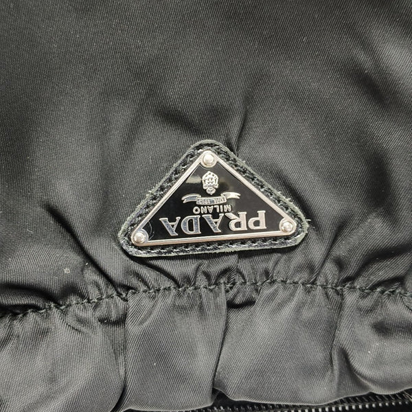 Nylon Top Handle Bag Black