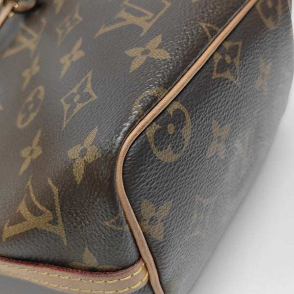 NÉONOÉ Nano Monogram Coated Canvas Brown