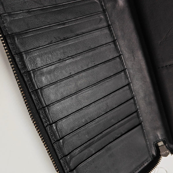 Signature Monogram Calfskin Black Wallet