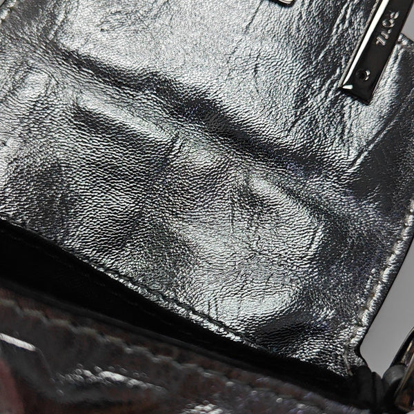 Baguette Super Mini Calfskin Silver