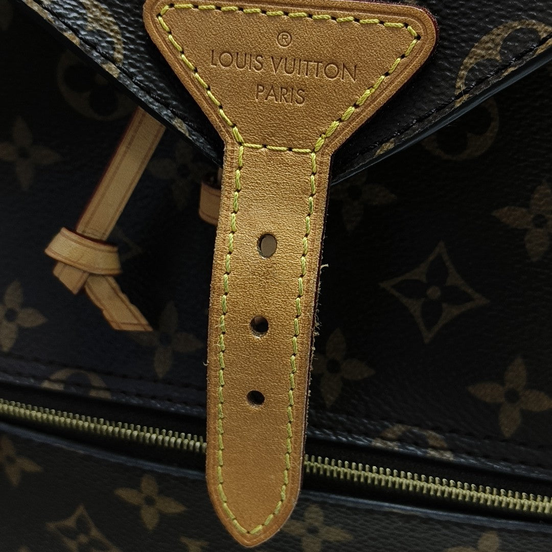 MONTSOURIS MM Monogram Coated Canvas Brown