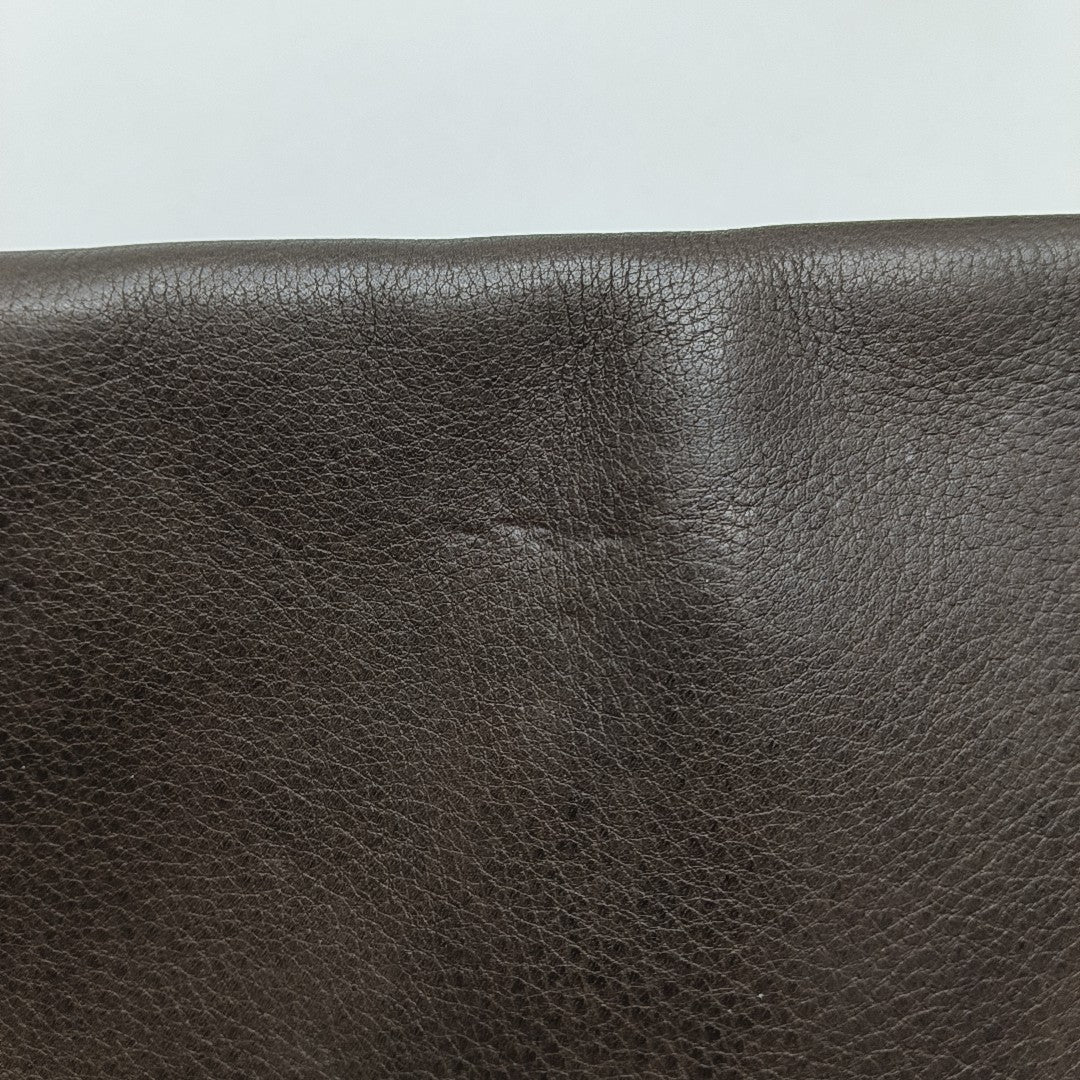 Calfskin Top Handle Bag Brown