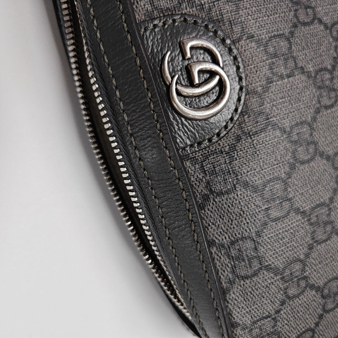 Ophidia Monogram Coated Canvas Gray