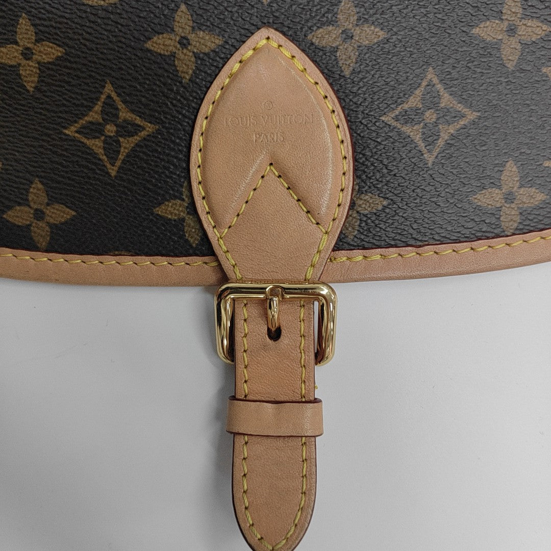 DIANE Monogram Coated Canvas Brown