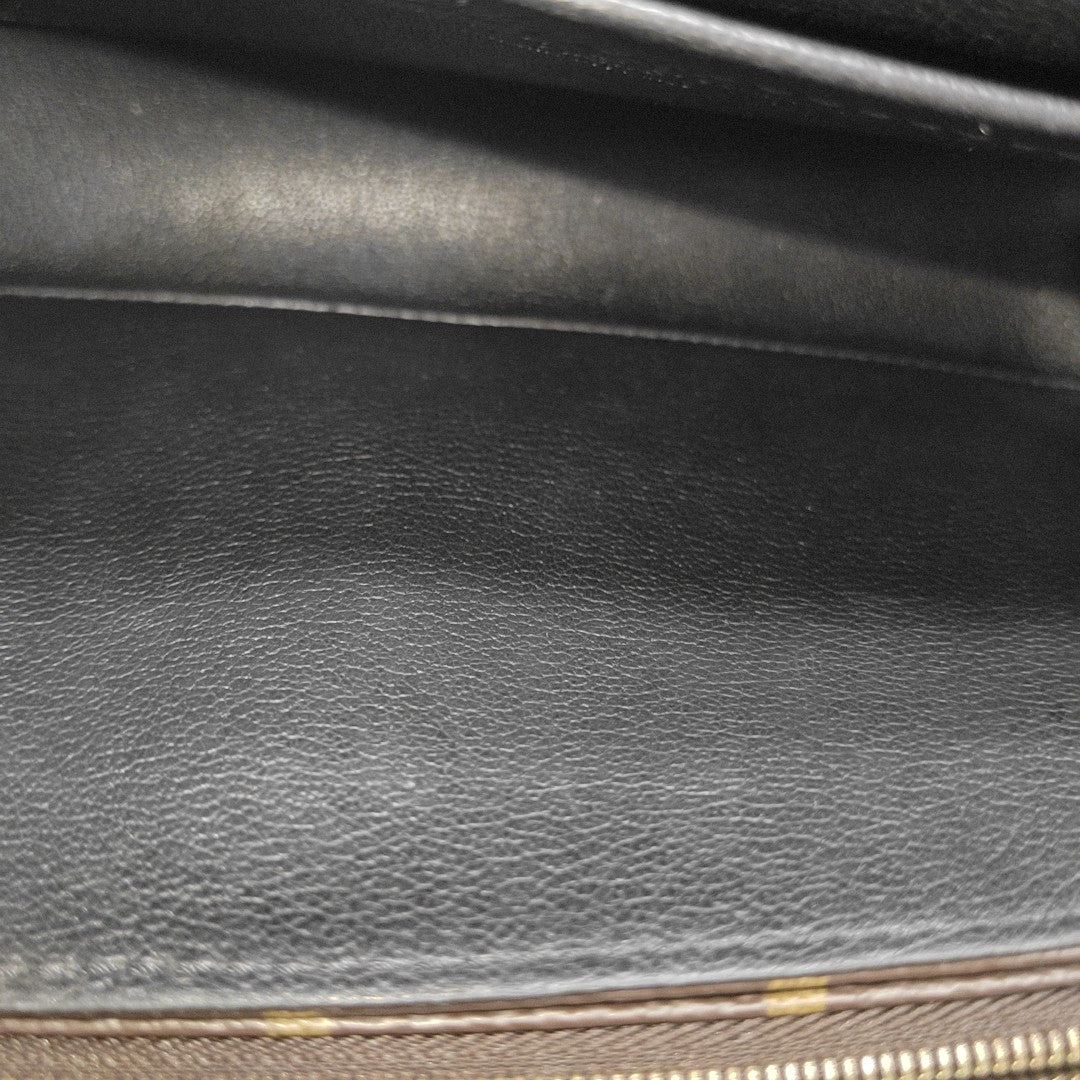 MARCEAU Monogram Coated Canvas Brown