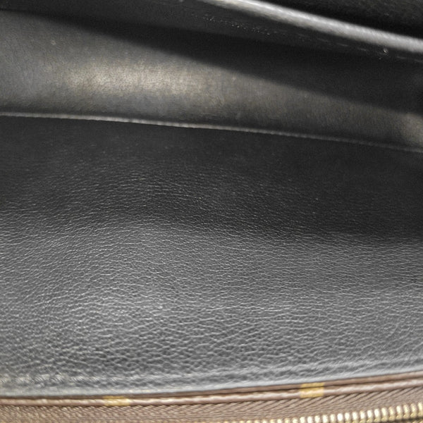 MARCEAU Monogram Coated Canvas Brown