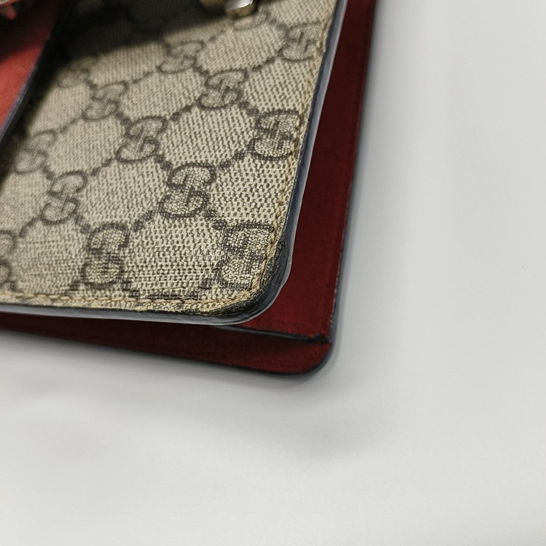 Dionysus Mini Monogram Coated Canvas Beige