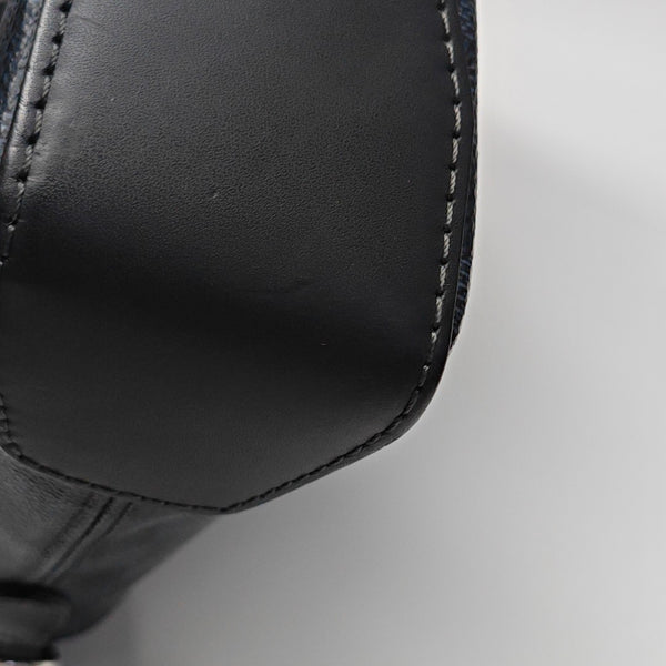 Damier Coated Canvas Crossbody Bag Blue