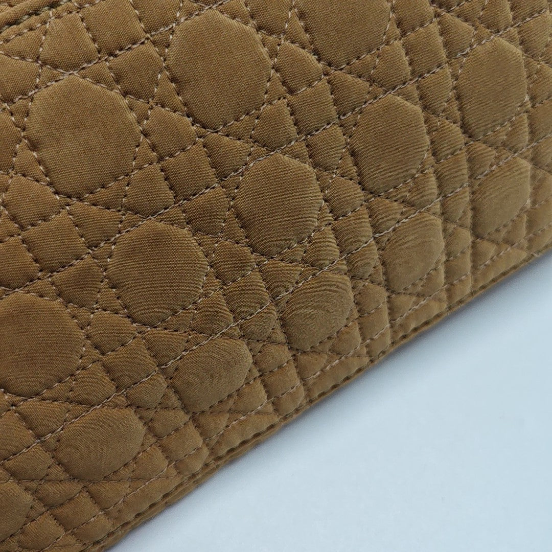 Lady Dior Medium Cannage Fabric Brown