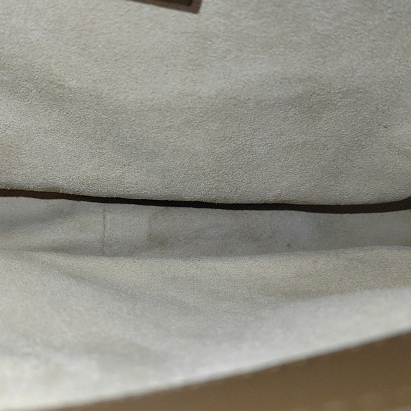 Horsebit 1955 Medium Monogram Coated Canvas Beige