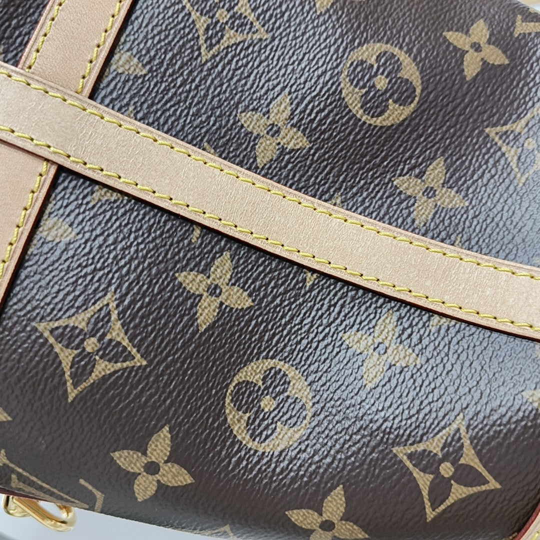 DUFFLE Monogram Coated Canvas Brown