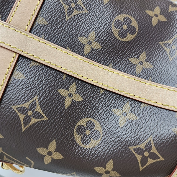 DUFFLE Monogram Coated Canvas Brown