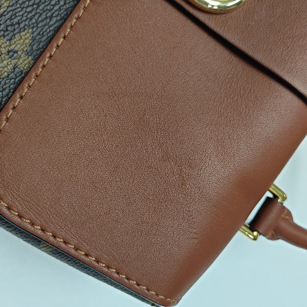 LOCKY BB Monogram Coated Canvas Brown