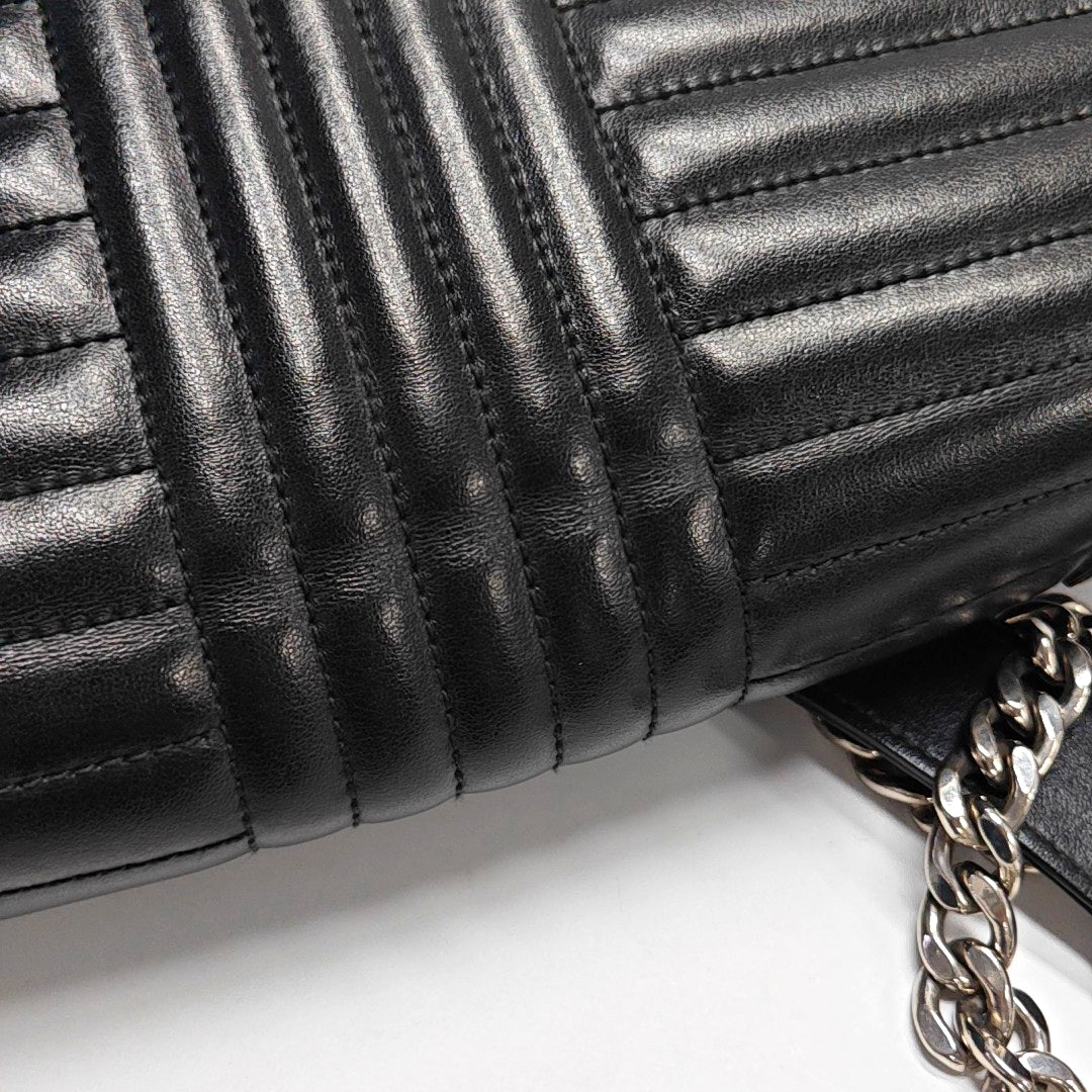 Diagramme Medium Quilted Calfskin Black