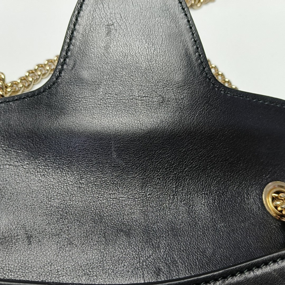Emily Chain Calfskin Black