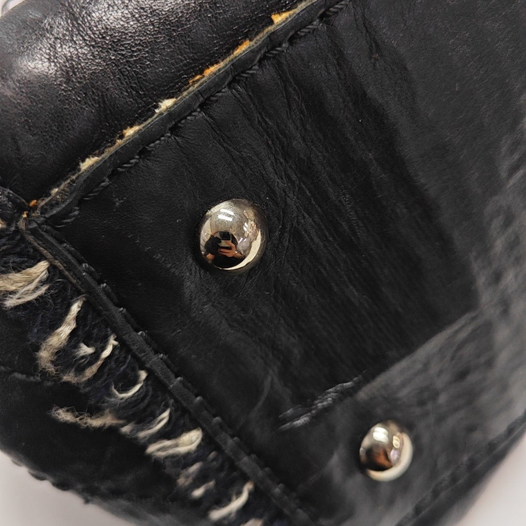 Calfskin Shoulder Bag Black