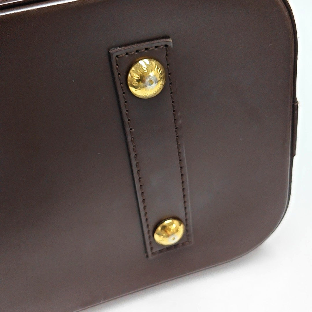 ALMA PM Damier Ebene Coated Canvas Brown