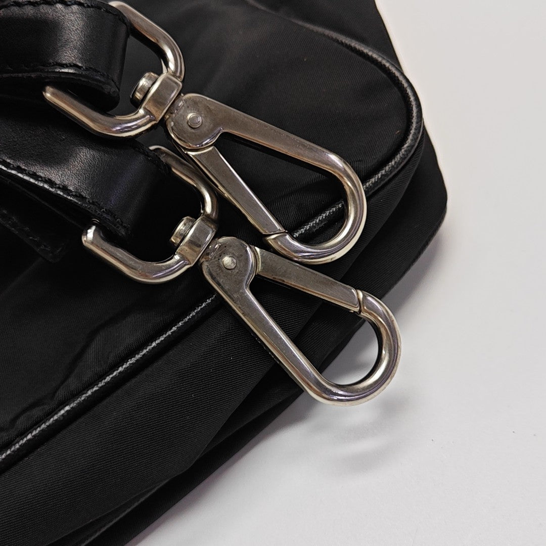 Nylon Shoulder Bag Black
