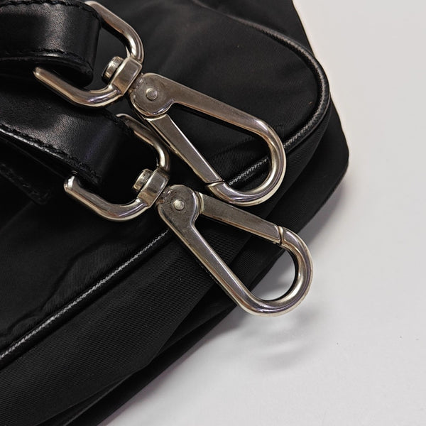 Nylon Shoulder Bag Black
