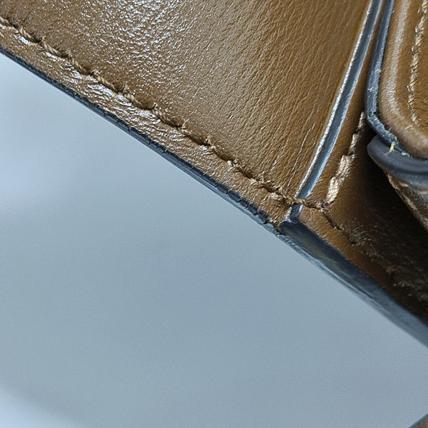 Horsebit 1955 Medium Monogram Coated Canvas Beige