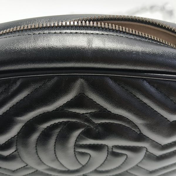 GG Marmont Small Quilted Calfskin Black