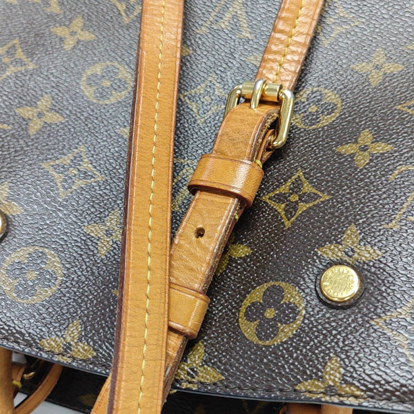 MONTAIGNE Monogram Coated Canvas Brown