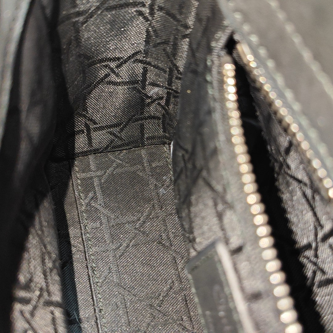 Lady Dior Mini Quilted Calfskin Black