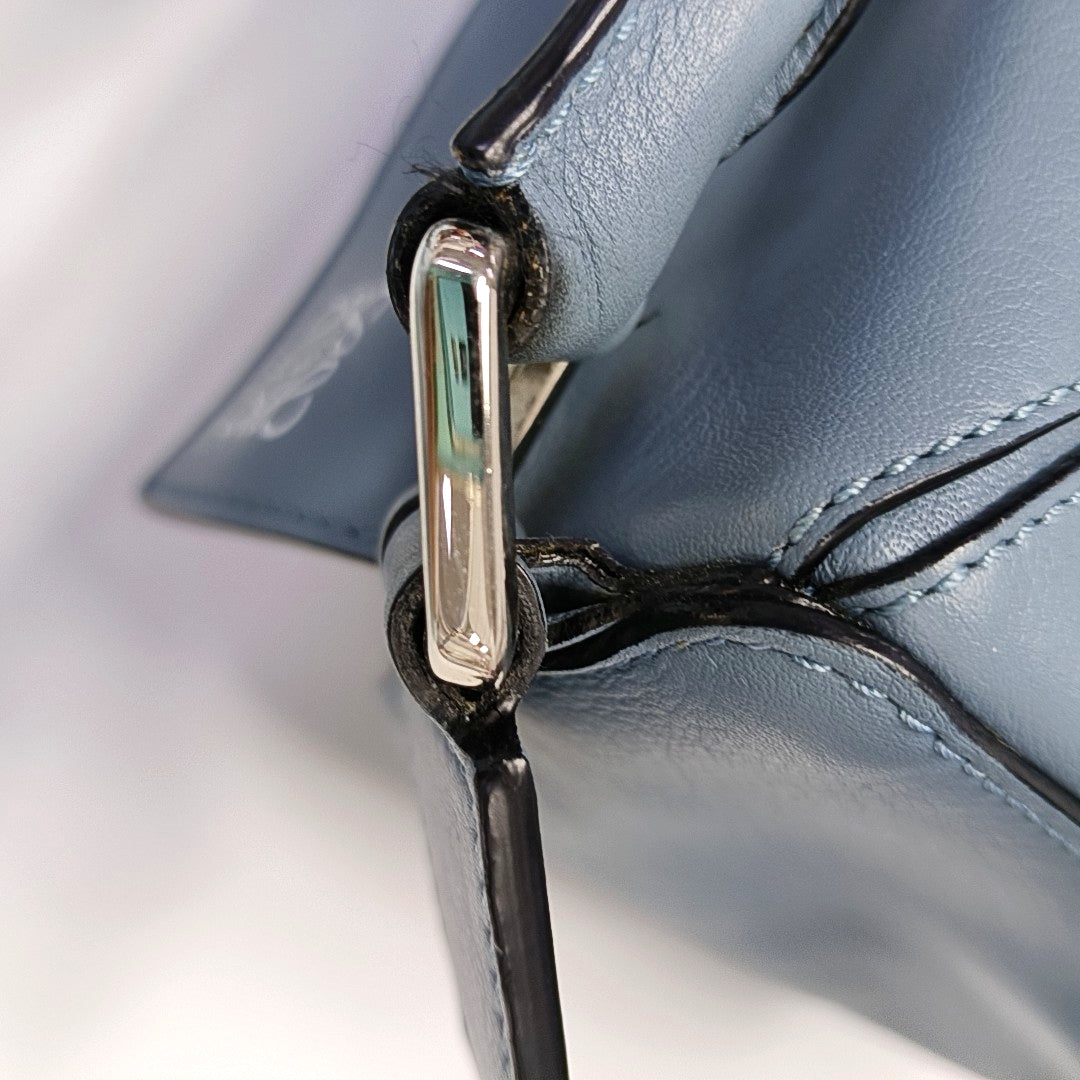 Authenticated pre-owned  Puzzle Small Calfskin Blue - Shoulder Bag at Looply