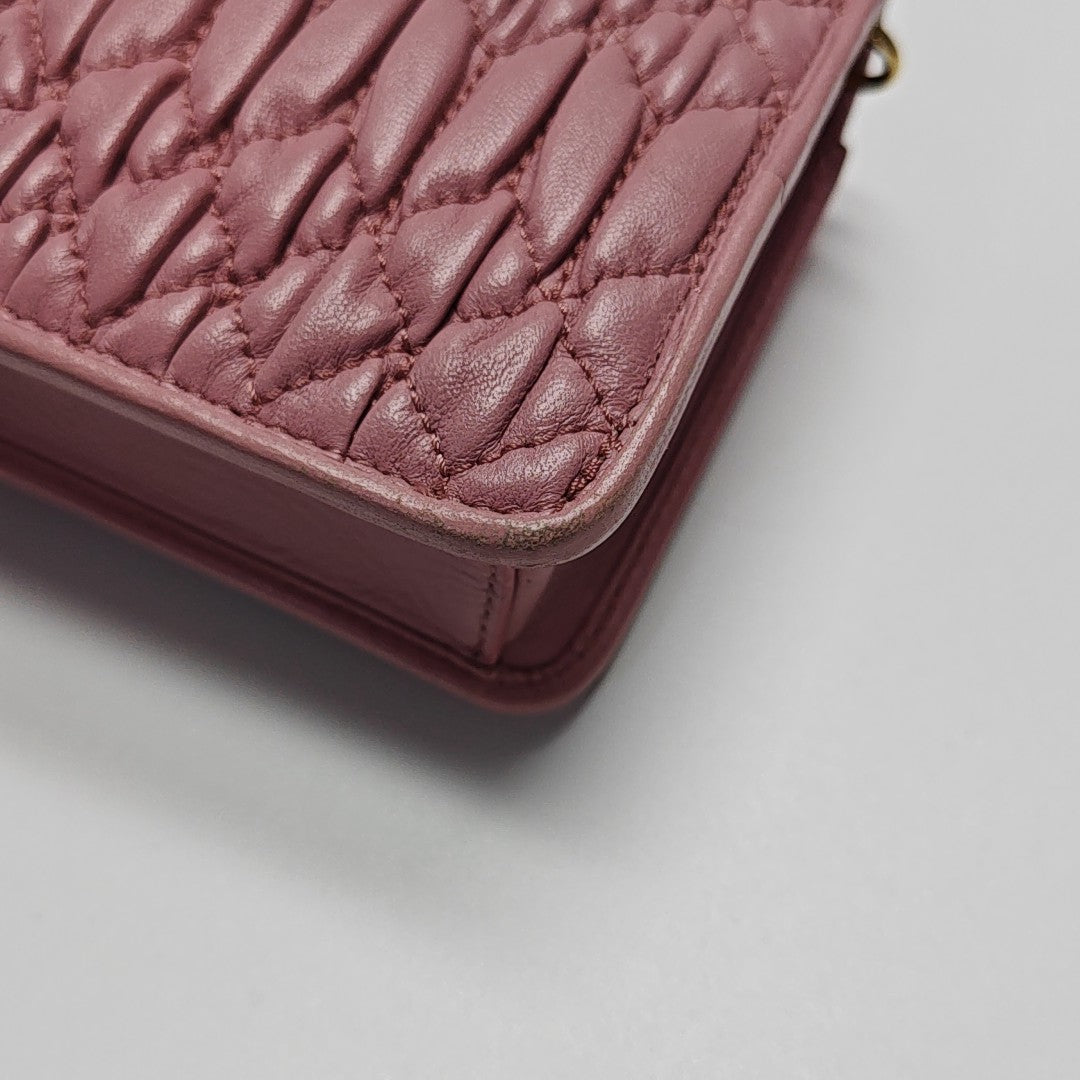 Crystal Mini Lambskin Pink