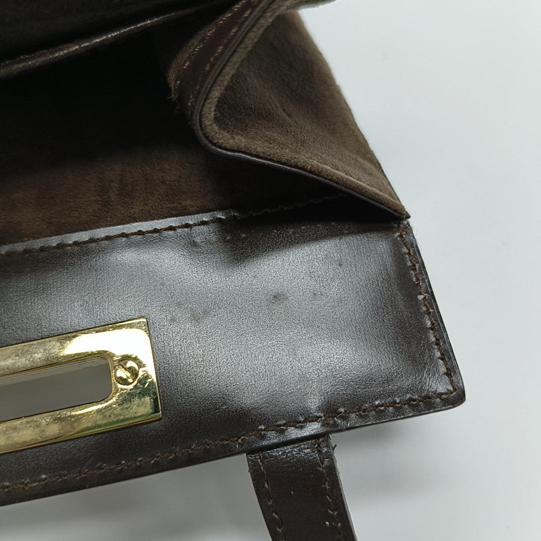 Suede Tote Bag Brown