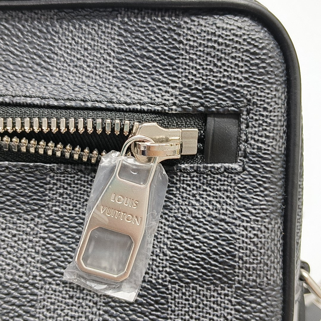 ALPHA Damier Graphite Coated Canvas Gray