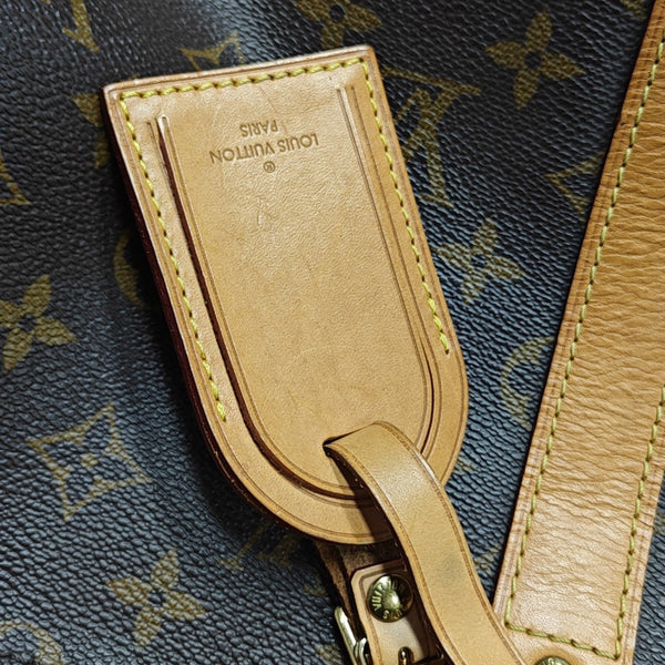 KEEPALL 50 Monogram Coated Canvas Brown