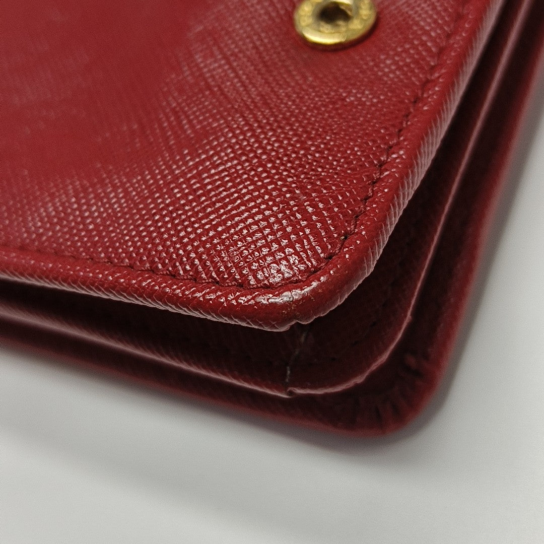 Saffiano Calfskin Crossbody Bag Red