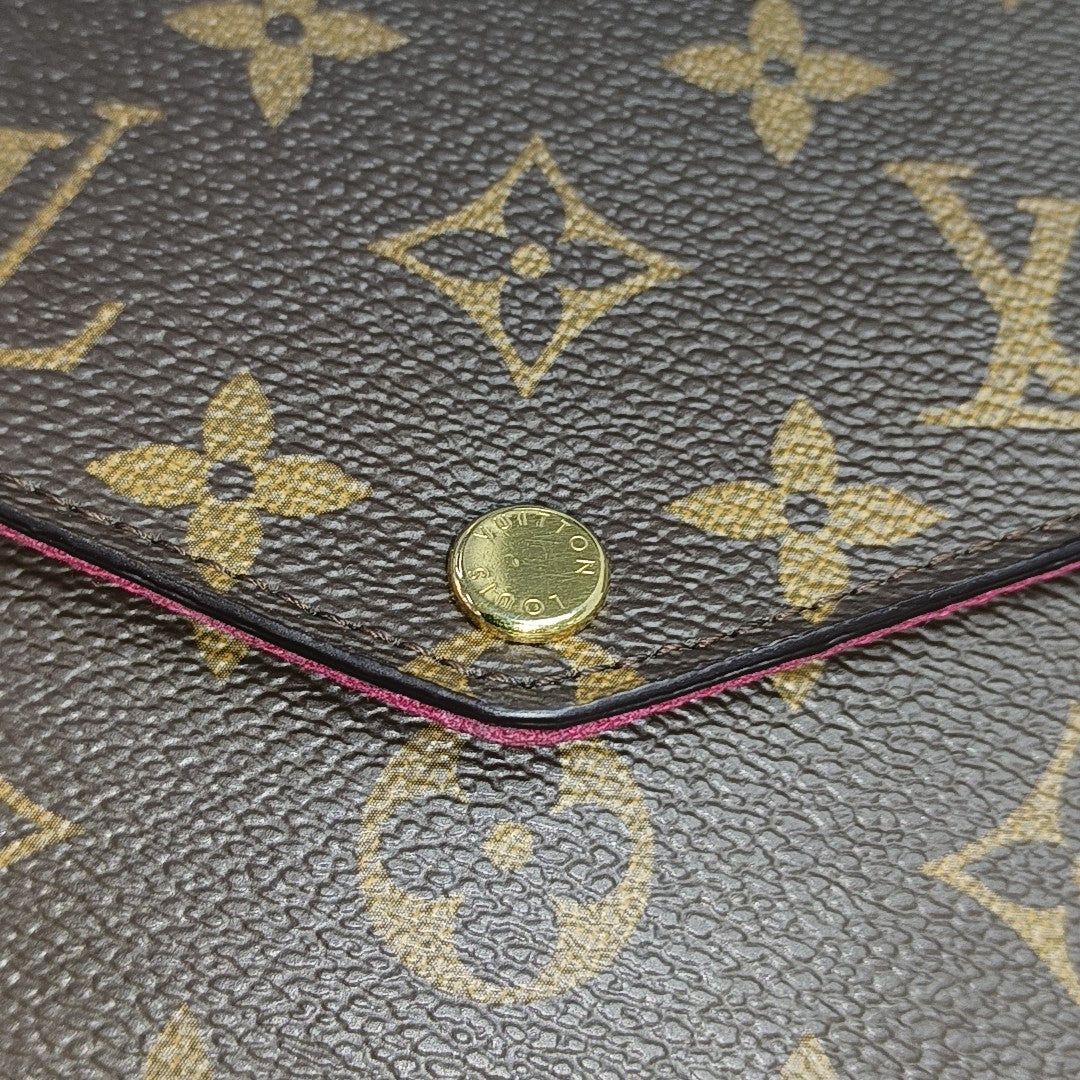 FÉLICIE Monogram Coated Canvas Brown