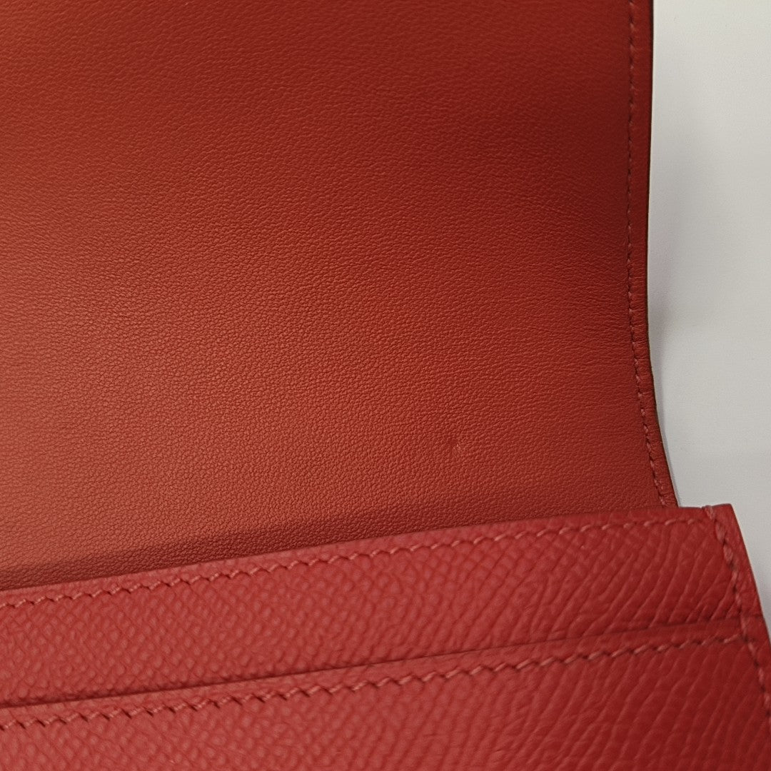 Constance 18 Epsom Red Wallet