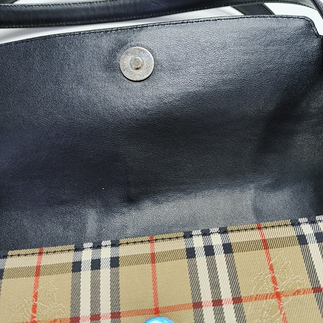 Calfskin Shoulder Bag Black