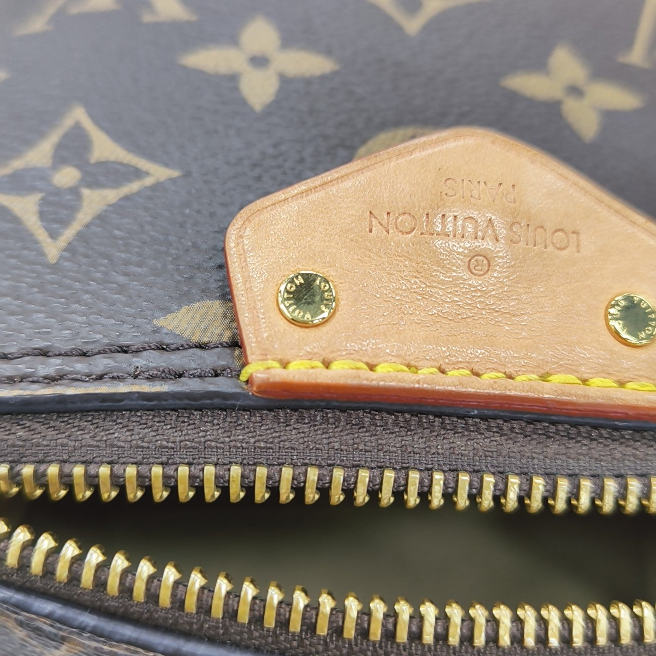 JUST IN CASE Monogram Coated Canvas Brown