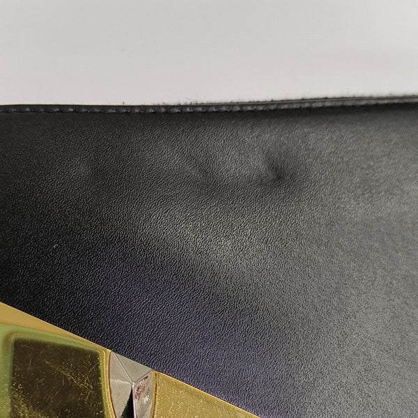 Monster Calfskin Black Wallet