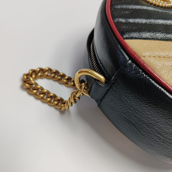 Authenticated pre-owned  GG Marmont Mini Quilted Calfskin Multicolor - Shoulder Bag at Looply