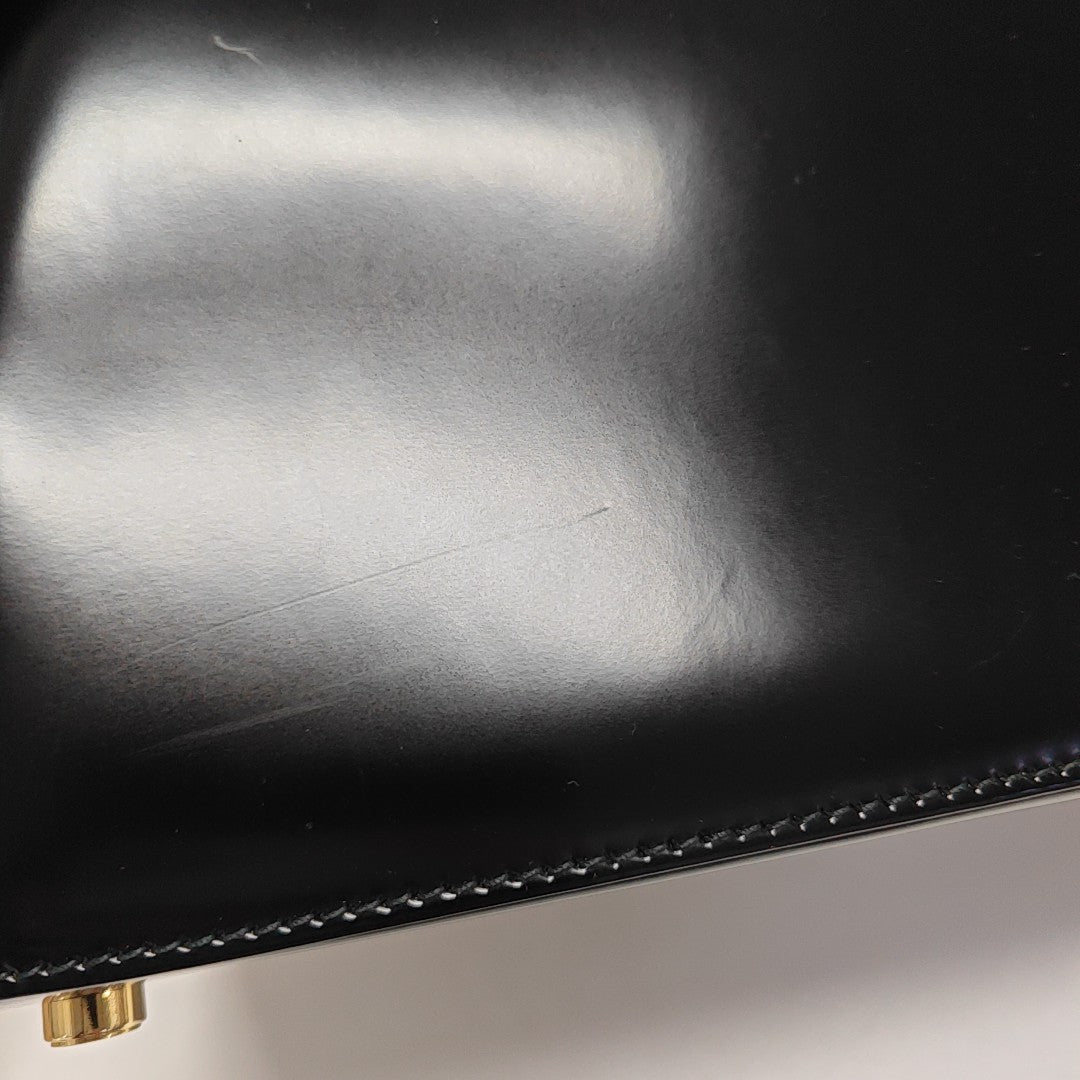 Kelly Medium Patent Leather Black