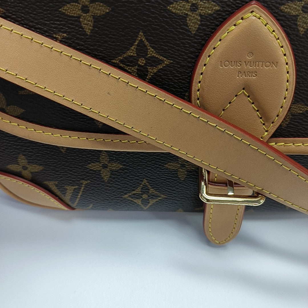 DIANE Monogram Coated Canvas Brown