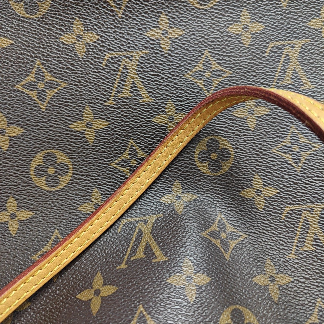 NEVERFULL MM Monogram Coated Canvas Brown