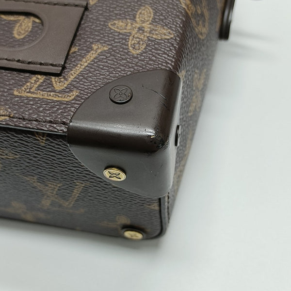 VERTICAL BOX TRUNK Monogram Coated Canvas Brown