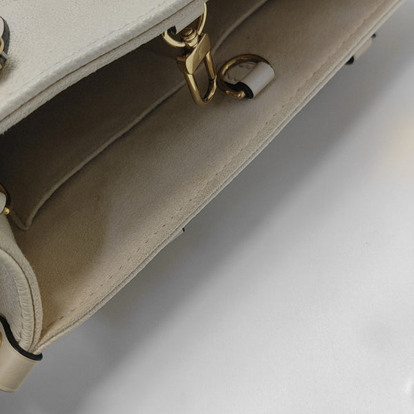 ONTHEGO PM Monogram Calfskin Beige