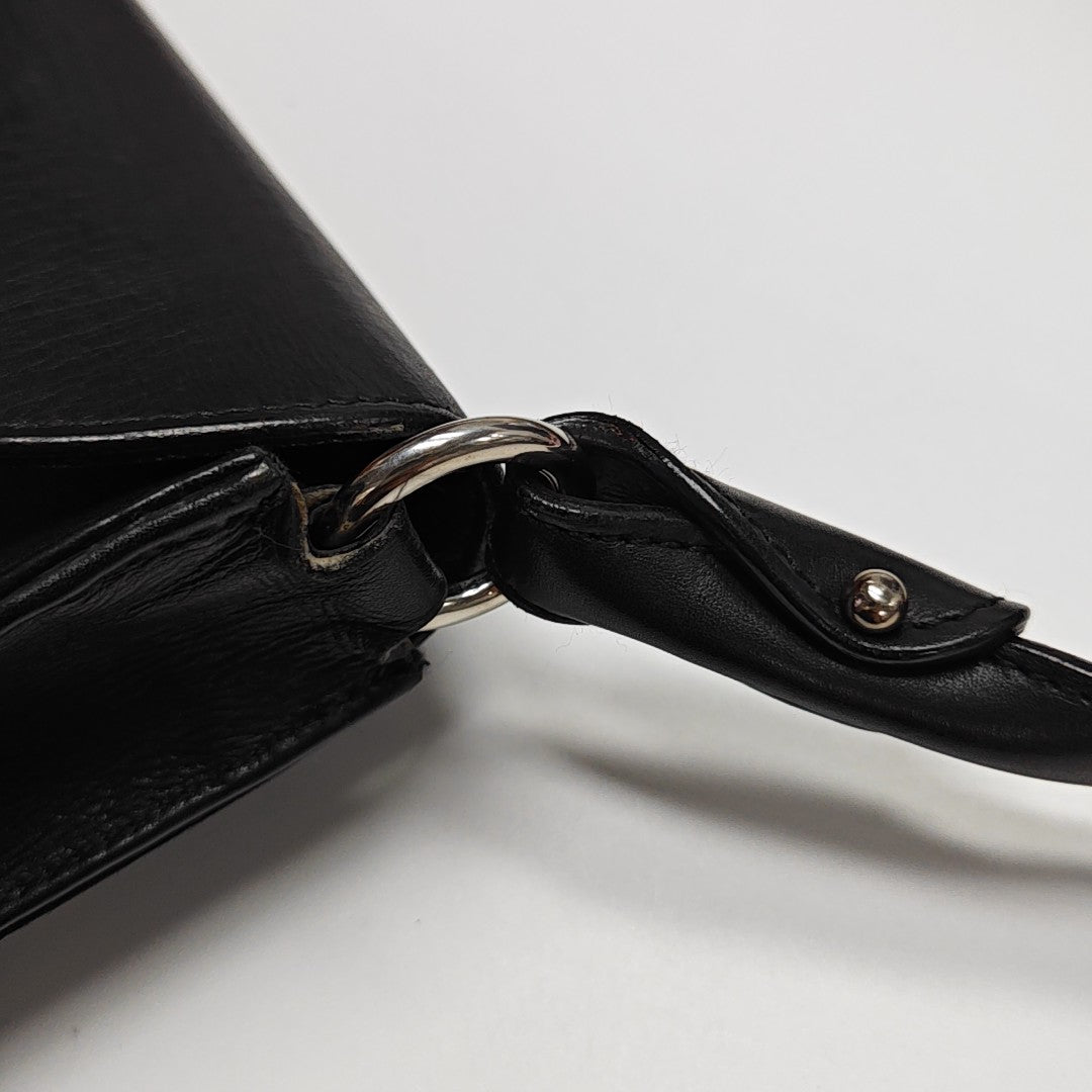 Calfskin Shoulder Bag Black