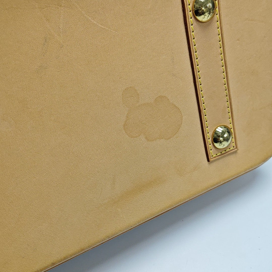 ALMA PM Monogram Coated Canvas Brown